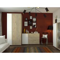 Dulap Sokme Gerda 2U (Wellington Oak/White) Thumb