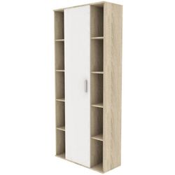 Книжный шкаф Stolline Рио СТЛ.135.10 (Дуб Сонома/Белый Глянец)