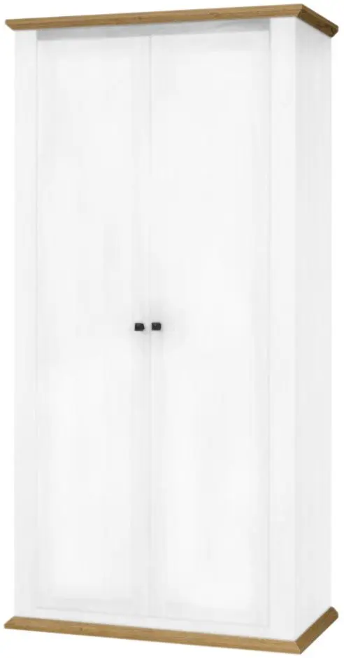 Dulap Tempo Kondela Leon MZ2 (White/Grand Oak)