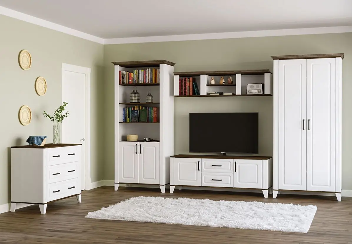 Dulap-vestiar Yasen Skandi 2U (White Structural/Bourbon Oak/Orion Oak) - 3