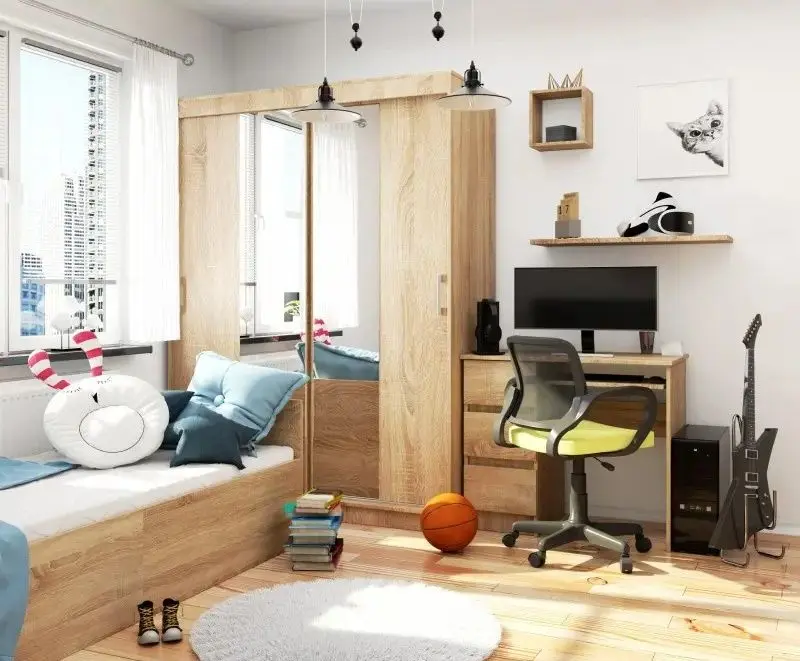 Dulap-cupe Akord Lustro 150x200x60 (Sonoma Oak)