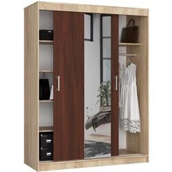 Dulap-cupe Akord Lustro 150x200x60 (Sonoma Oak/Wenge) Thumb