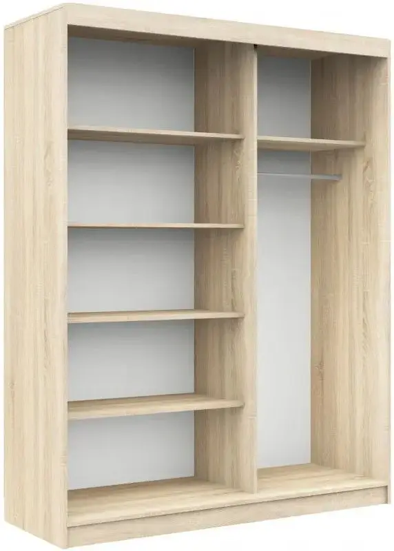 Dulap-cupe Akord Lustro 150x200x60 (Sonoma Oak/Wenge)