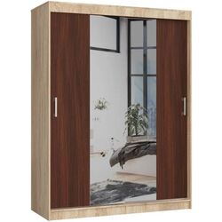 Dulap-cupe Akord Lustro 150x200x60 (Sonoma Oak/Wenge)