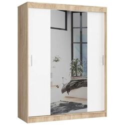 Dulap-cupe Akord Lustro 150x200x60 (Sonoma Oak/White)