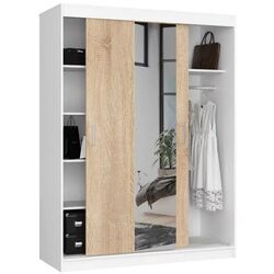 Dulap-cupe Akord Lustro 150x200x60 (White/Sonoma Oak) Thumb