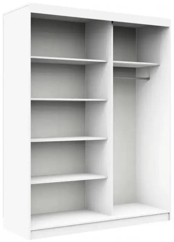 Dulap-cupe Akord Lustro 150x200x60 (White/Sonoma Oak)