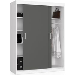 Dulap-cupe Akord Mono 150x200x60 (White/Graphite Gray) Thumb
