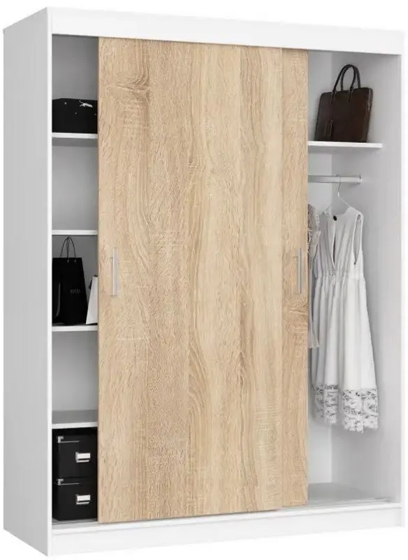 Dulap-cupe Akord Mono 150x200x60 (White/Sonoma Oak)