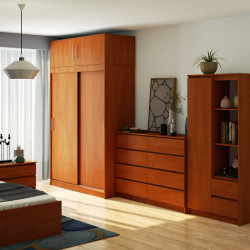 Dulap-cupe cu mezanin Akord Mono 150cm (Alder) Thumb