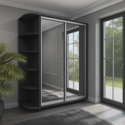 Dulap-cupe Arta Mobilei Armadio G1510 AM134 (Anthracite)