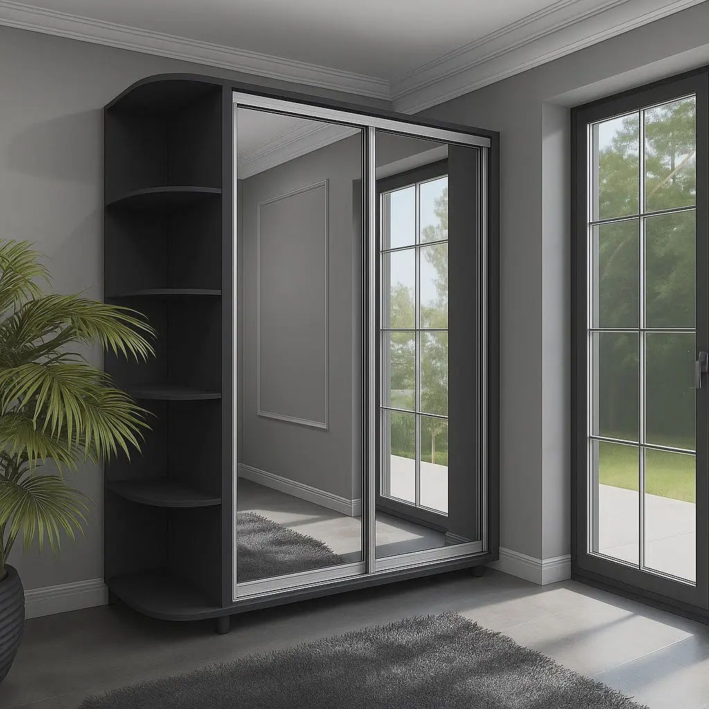 Dulap-cupe Arta Mobilei Armadio G1800 AM135 (Anthracite)