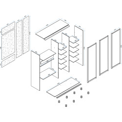 Шкаф-купе Arta Mobilei Armadio J1780 AM143 (Ferrara Oak) Thumb