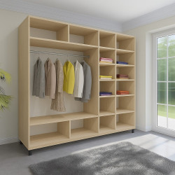 Dulap-cupe Arta Mobilei Armadio J2220 AM144 (Ferrara Oak) Thumb