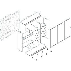 Dulap-cupe Arta Mobilei Armadio J2220 AM144 (Ferrara Oak) Thumb