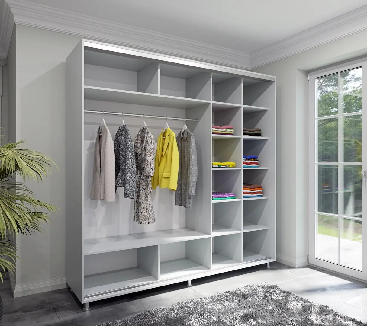 Dulap-cupe Arta Mobilei Armandio S1780 AM03 (Stone Grey)