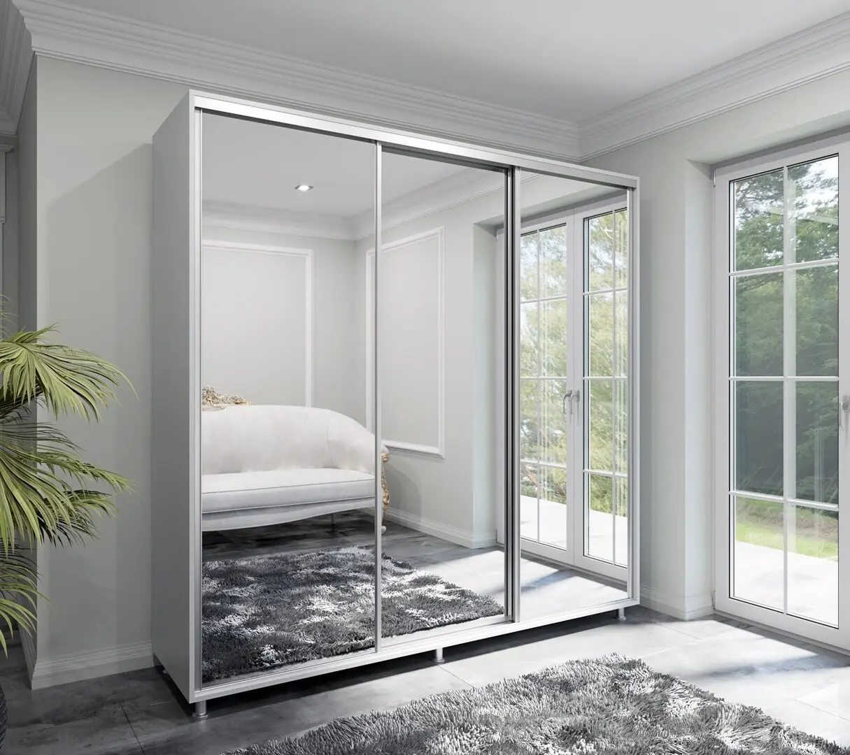 Dulap-cupe Arta Mobilei Armandio S1780 AM03 (Stone Grey)