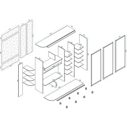 Dulap-cupe Arta Mobilei Armandio S2520 AM08 (Stone Grey) Thumb