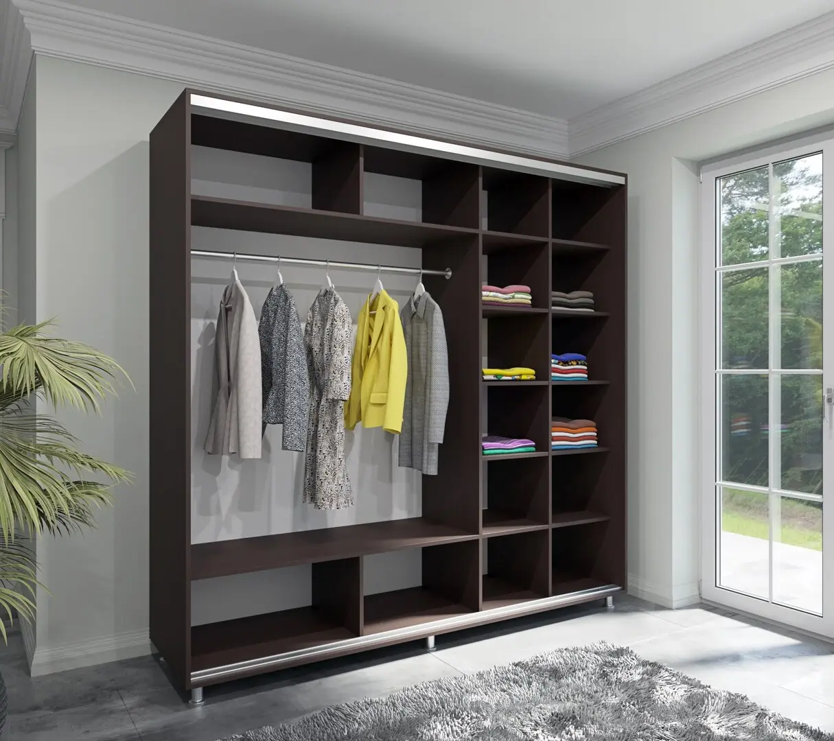 Dulap-cupe Arta Mobilei Armandio W1780 AM11 (Wenge Magia)