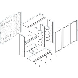 Dulap-cupe Arta Mobilei Armandio W2220 AM12 (Wenge Magia) Thumb