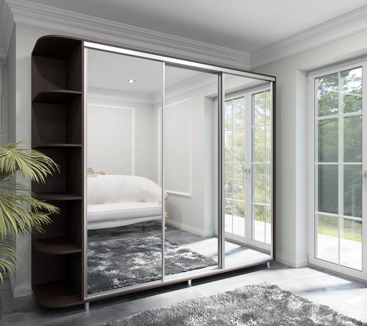 Dulap-cupe Arta Mobilei Armandio W2520 AM16 (Wenge Magia)