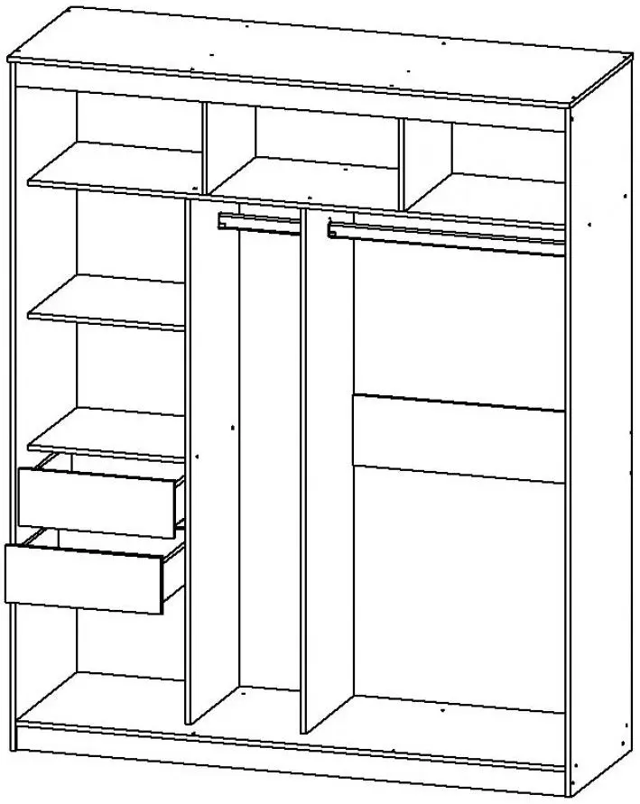Dulap-cupe Астрид-Мебель Alyans 18 (Ash Anchor White) - 2