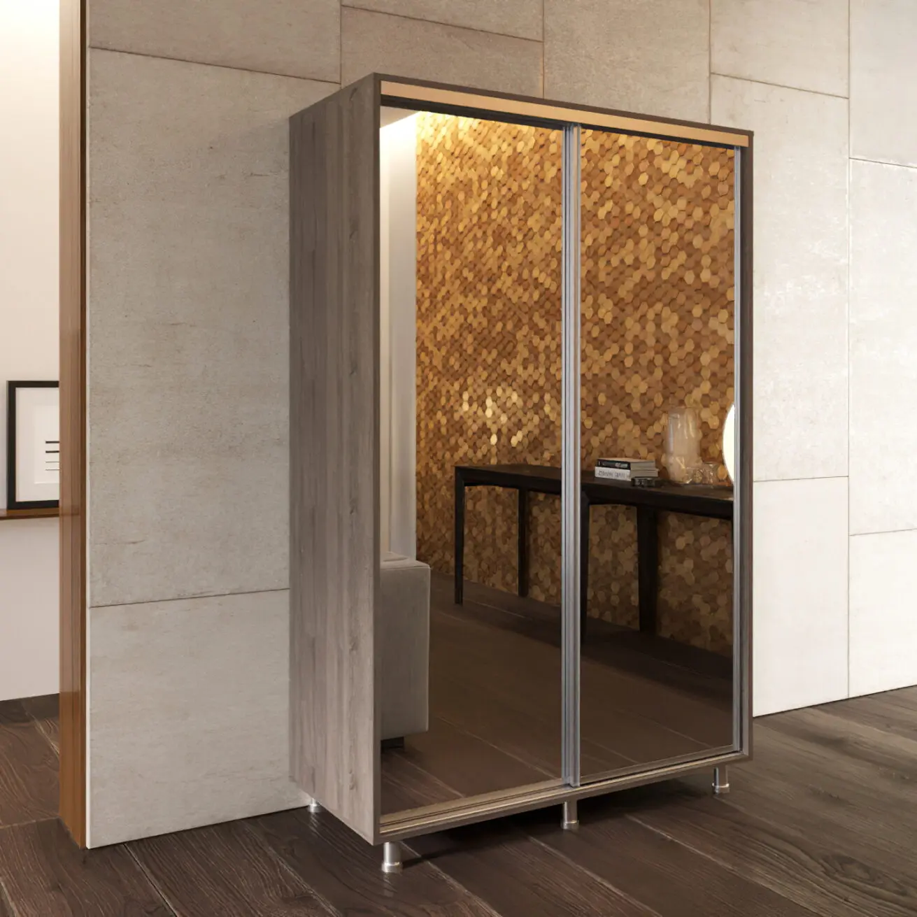 Шкаф-купе Bafimob Д-140 с зеркалами - 2