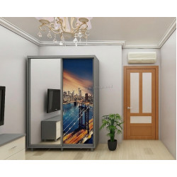 Dulap-cupe Bafimob DY-140 Imprimare foto 1 (Grey/Light Grey)