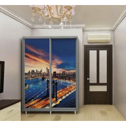 Dulap-cupe Bafimob DY-140 Imprimare foto 2 (Grey/Light Grey)