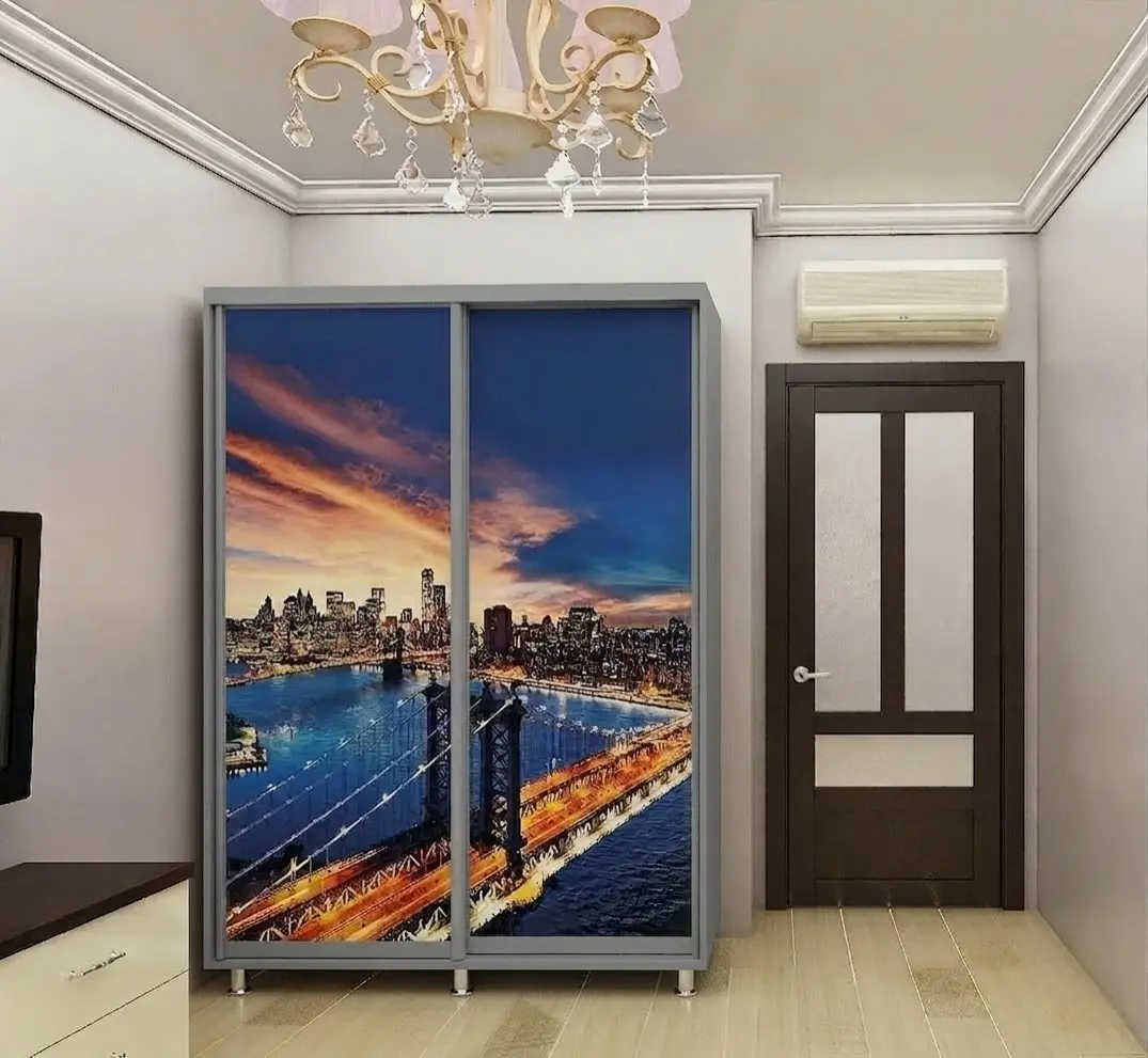 Dulap-cupe Bafimob DY-140 Imprimare foto 2 (Grey/Light Grey)