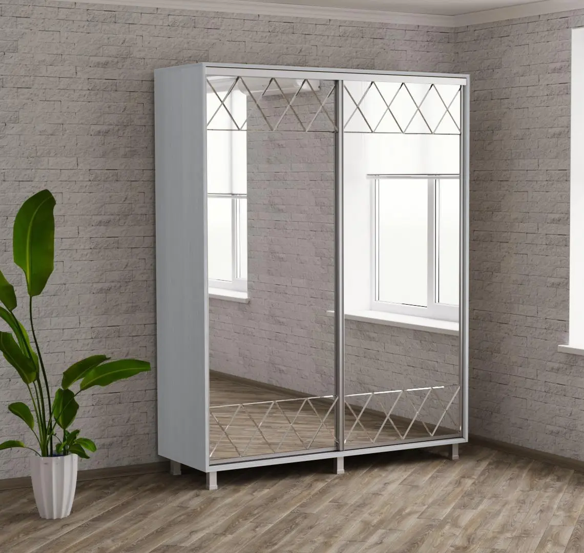 Dulap-cupe Bafimob DY-160 Gravura (Grey/Light Grey)