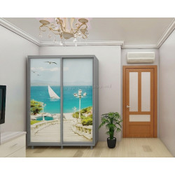 Dulap-cupe Bafimob DY-180 Imprimare foto 2 (Grey/Light Grey)