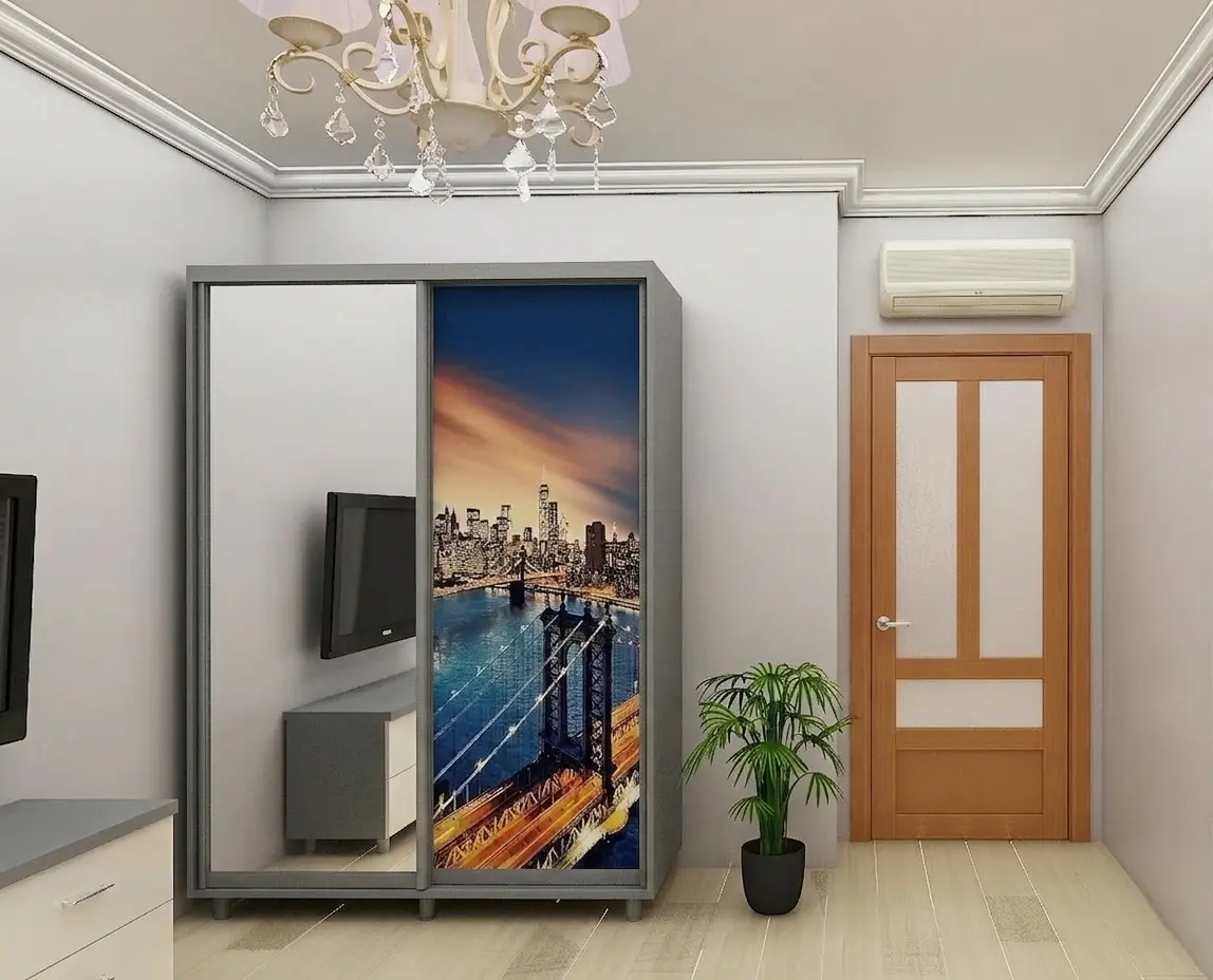 Dulap-cupe Bafimob DY-200 Imprimare foto 1 (Grey/Light Grey) - 4