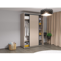 Dulap-cupe Bayro Murano 160x230x60 (Stone Grey) Thumb