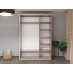 Dulap-cupe Bayro Murano 160x230x60 (Stone Grey) Thumb