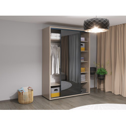 Шкаф-купе Bayro Murano 160x230x60 (Stone Grey/Graphite) Thumb