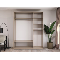 Dulap-cupe Bayro Murano 2 bare 180x230x60 (Stone Grey/Graphite) Thumb