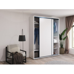 Шкаф-купе Bayro Murano 2 штанги 180x230x60 (White) Thumb