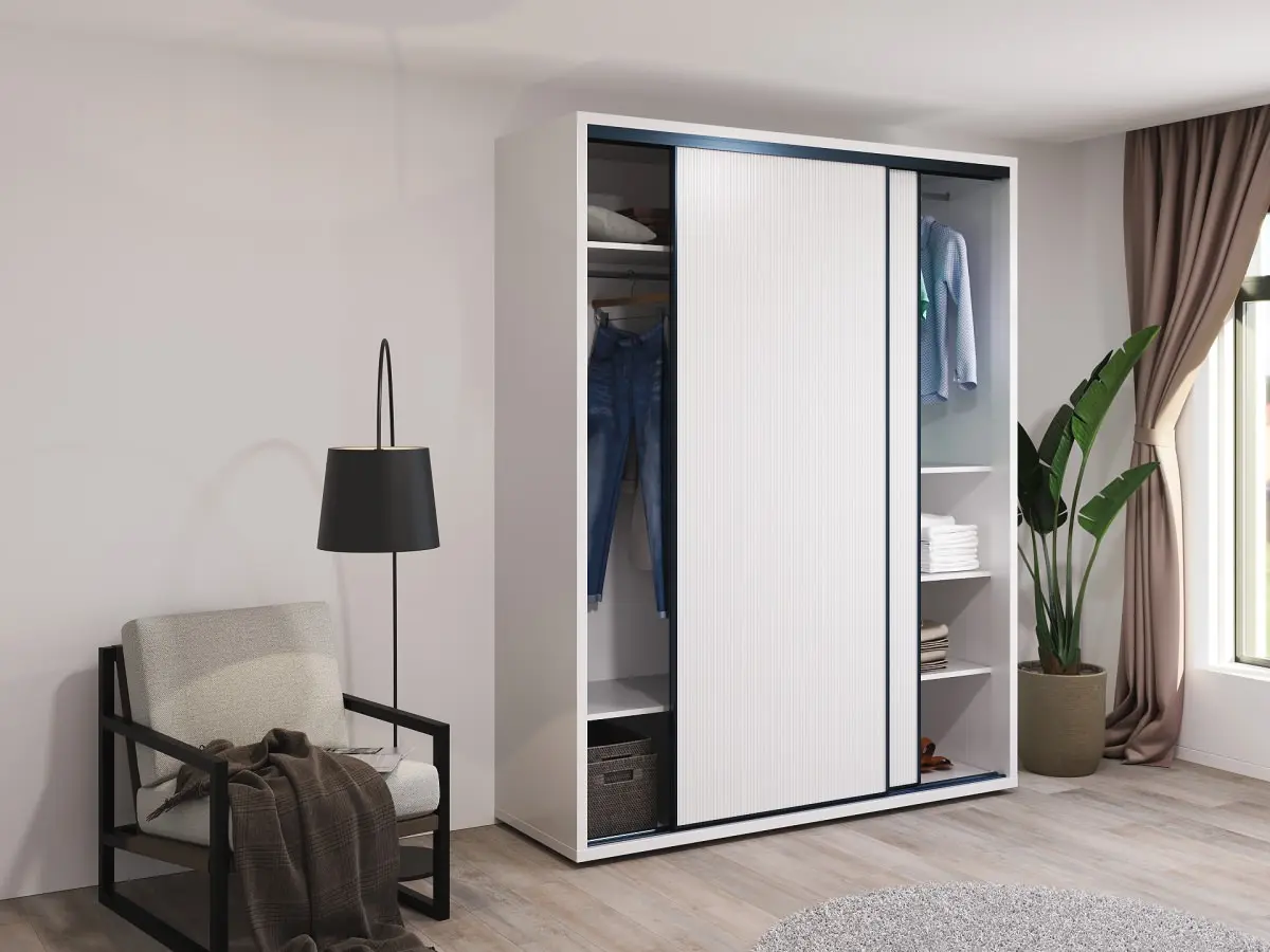 Шкаф-купе Bayro Murano 2 штанги 180x230x60 (White) - 2