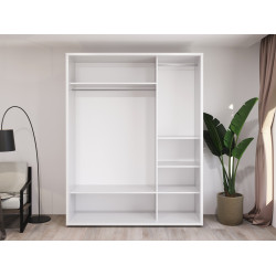 Шкаф-купе Bayro Murano 2 штанги 180x230x60 (White) Thumb