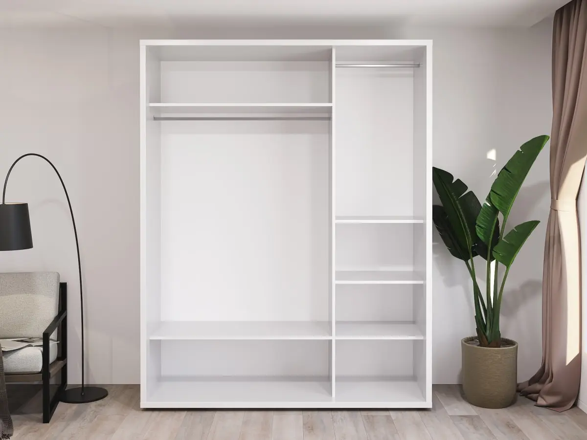 Шкаф-купе Bayro Murano 2 штанги 180x230x60 (White) - 3