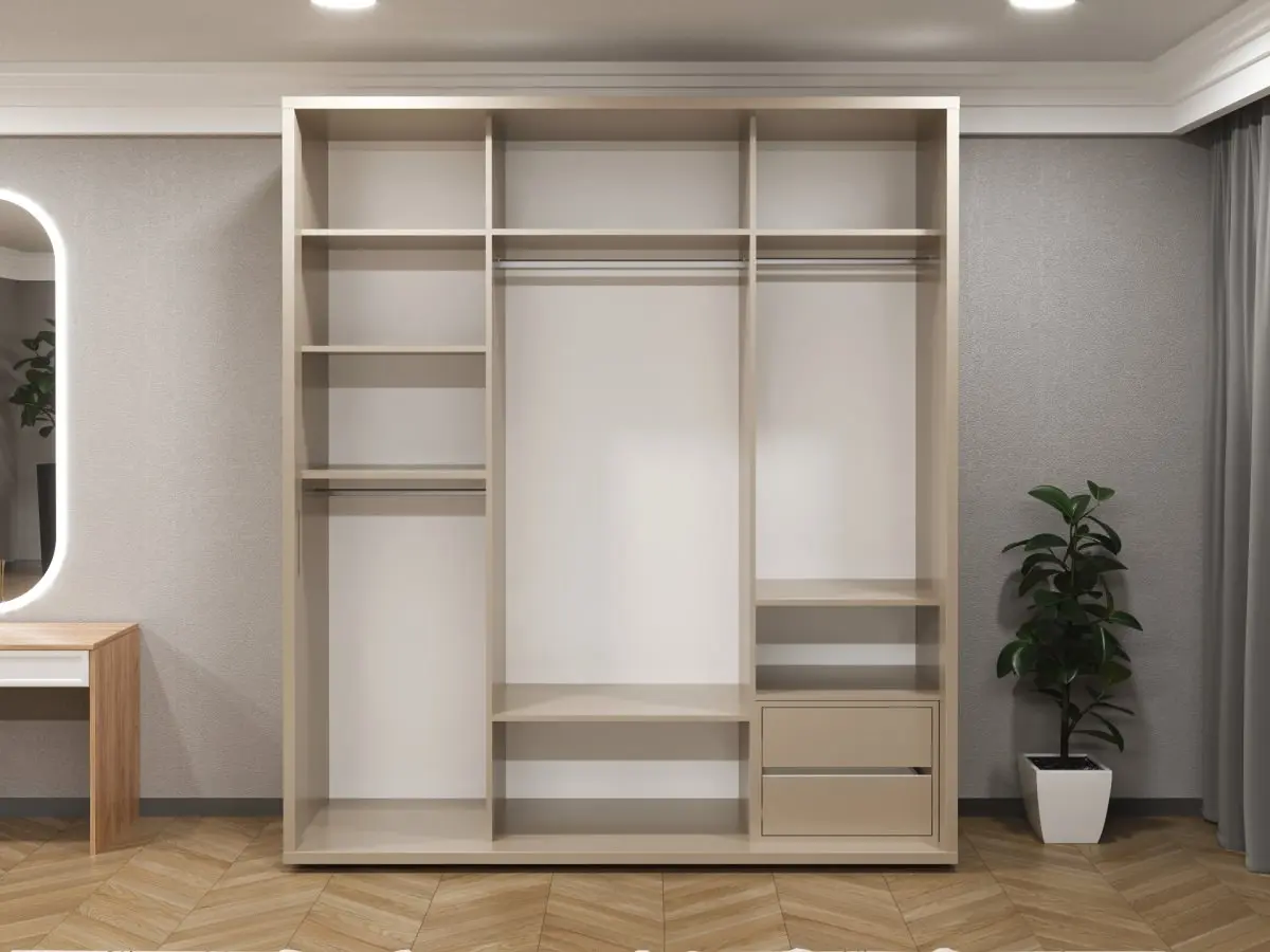 Шкаф-купе Bayro Murano 200x230x60 (Stone Grey/Graphite) - 3