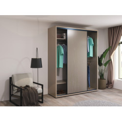 Dulap-cupe Bayro Murano 3 bare 180x230x60 (Stone Grey) Thumb