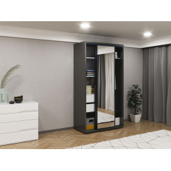 Шкаф-купе Bayro Parma 1200x2250x600 (Anthracite) Thumb