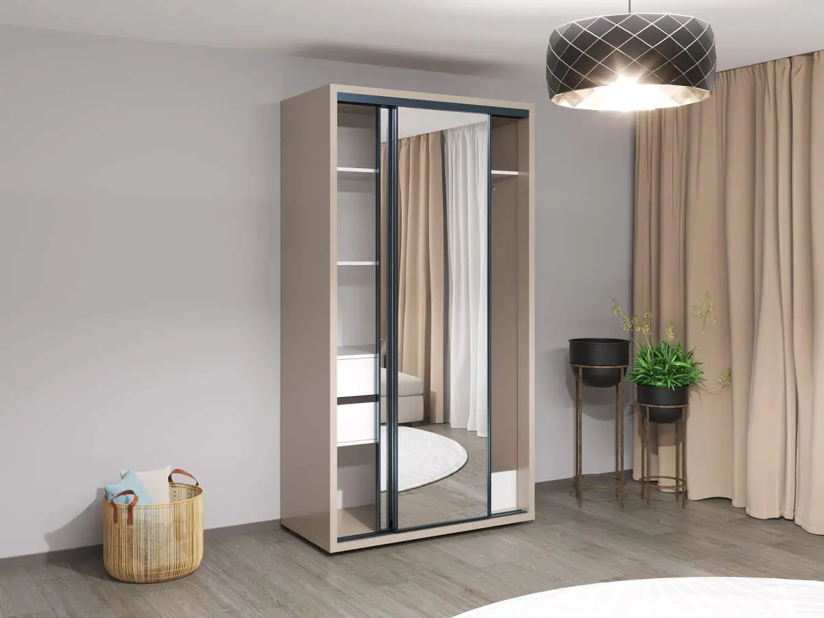 Dulap-cupe Bayro Parma 1200x2250x600 (Gray Stone)