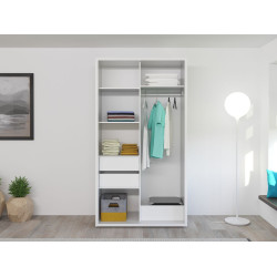 Dulap-cupe Bayro Parma 1200x2250x600 (White) Thumb