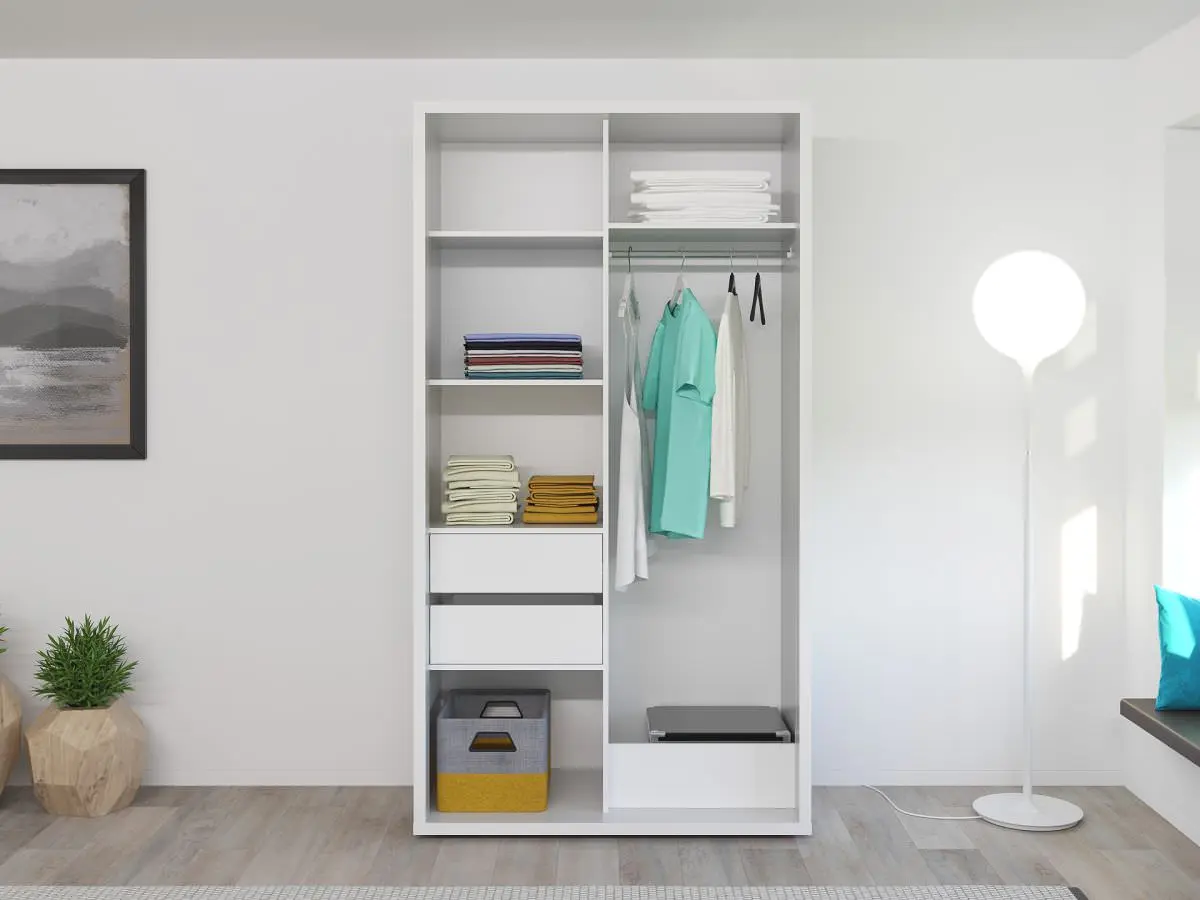 Dulap-cupe Bayro Parma 1200x2250x600 (White)