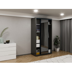 Шкаф-купе Bayro Parma 120x225x60 (Anthracite/Graphite) Thumb