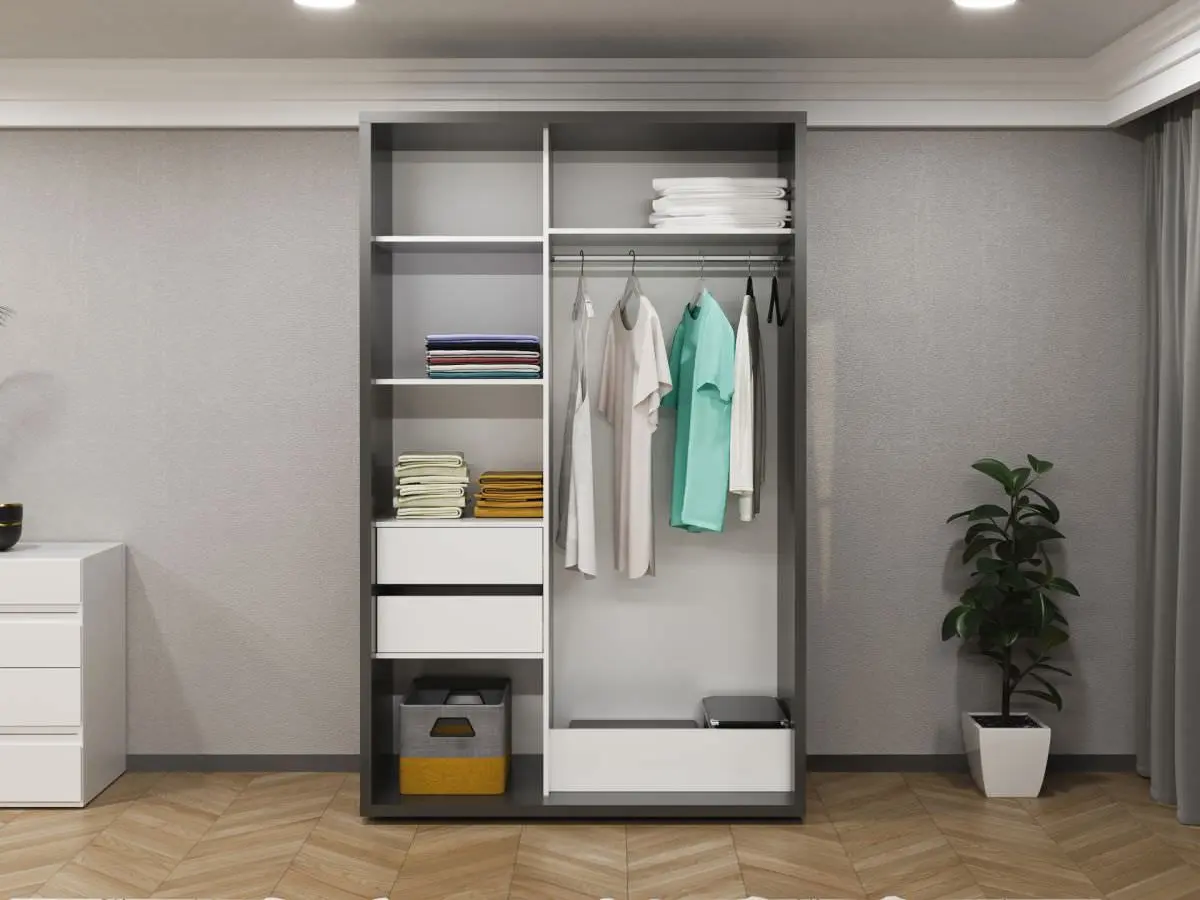 Dulap-cupe Bayro Parma 1400x2250x600 (Anthracite)