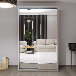 Dulap-cupe Bayro Parma 1400x2250x600 (Gray Stone)